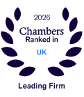 Chambers UK 2026: Ranked Leading Firm badge