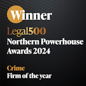 Legal 500 Northern Powerhouse Awards 2024: Winner, Crime Firm of the Year badge