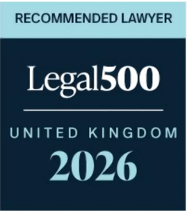 Legal 500 United Kingdom 2026: Recommended Lawyer badge