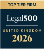 Legal 500 United Kingdom 2026: Top Tier Firm badge
